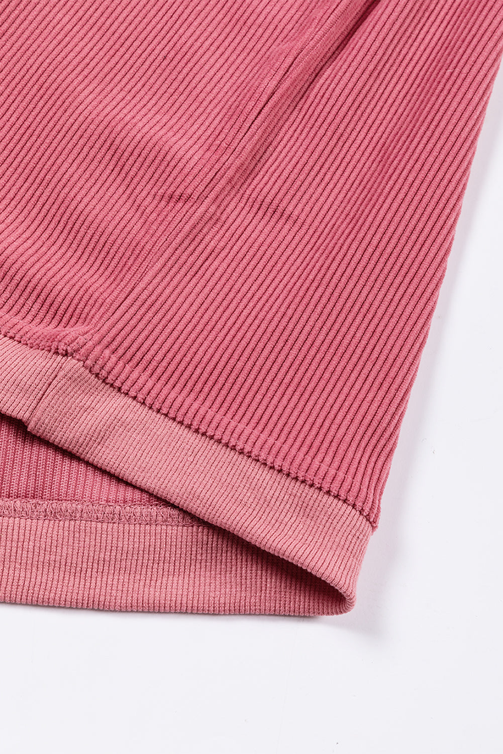Grass Green Ribbed Corded Oversized Sweatshirt