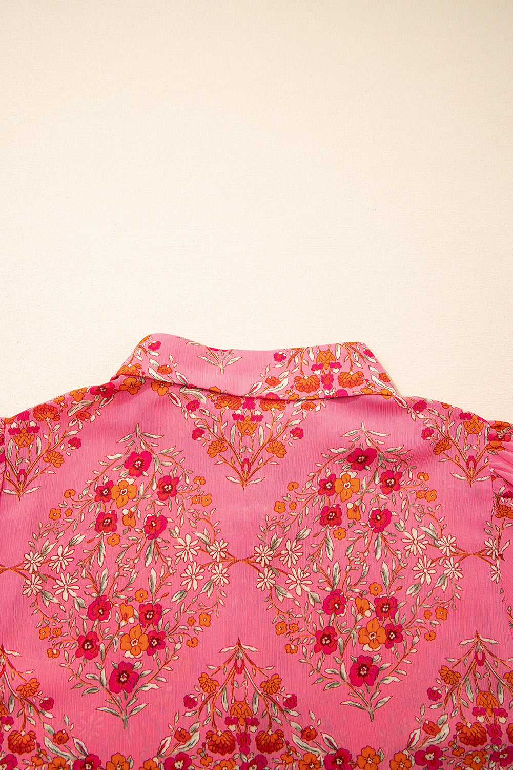 Black Strawberry Aesthetic Floral Puff Sleeve Shirt