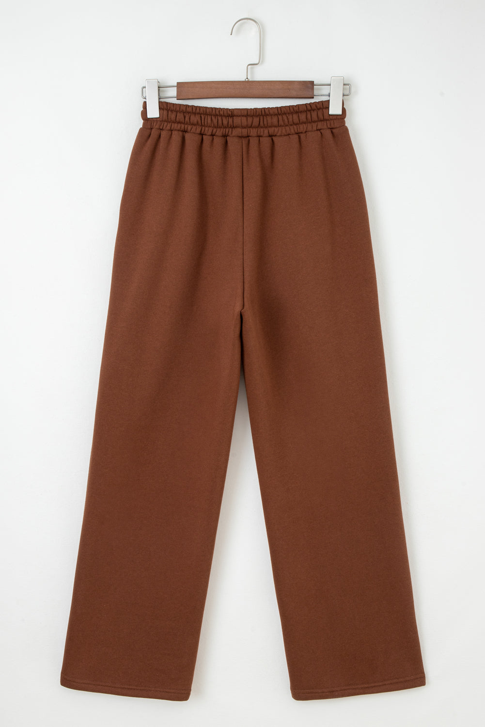 Gray Morn Corduroy Leopard Drawstring High Waist Trousers