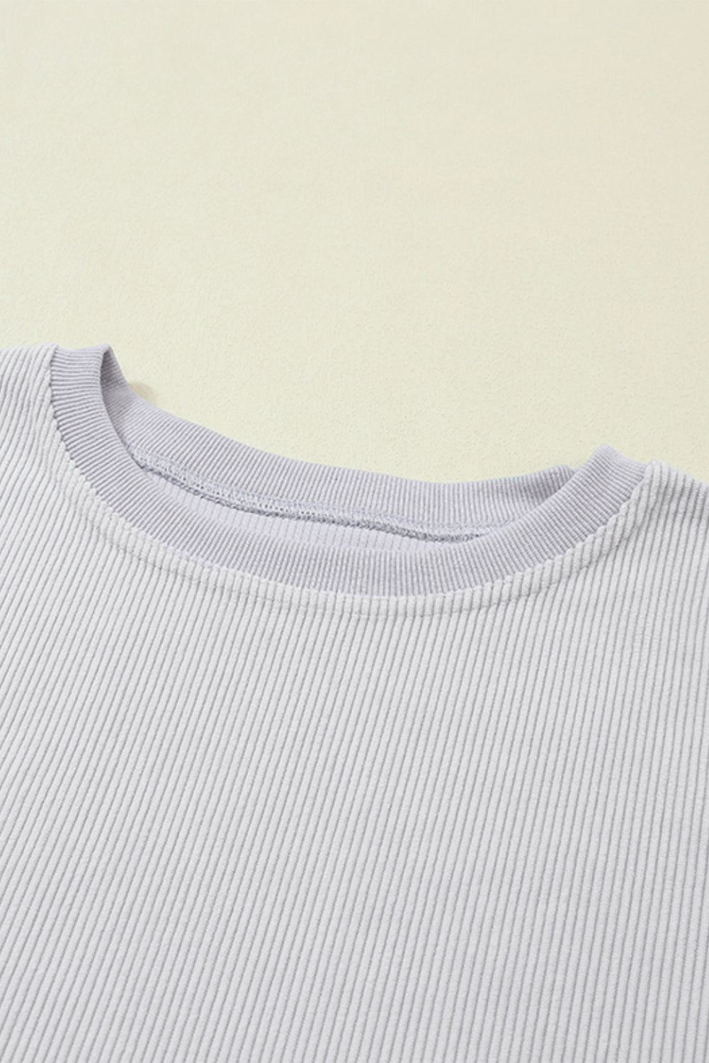 Grass Green Ribbed Corded Oversized Sweatshirt