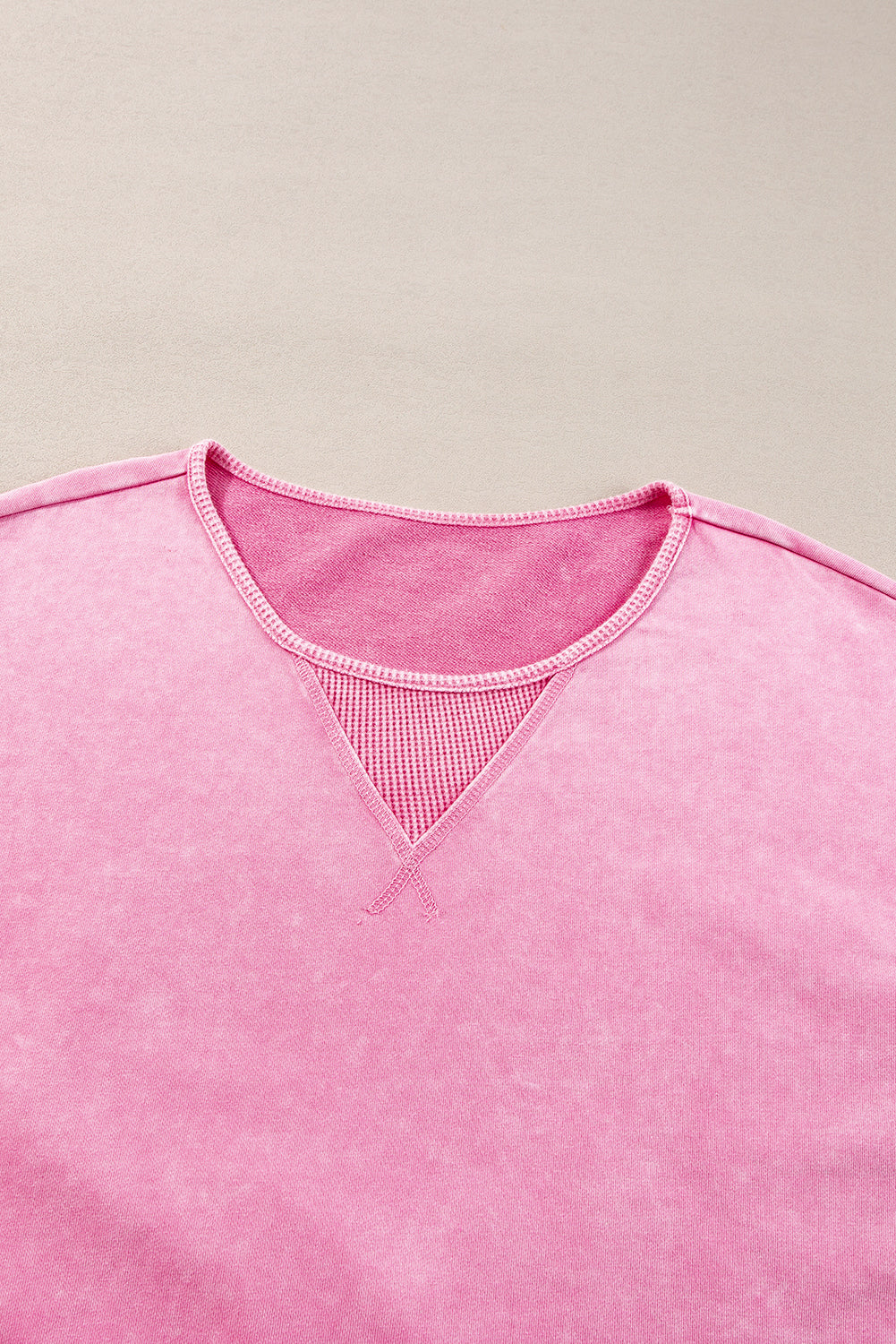 Orchid Petal Mineral Wash Drop Shoulder Pullover Sweatshirt