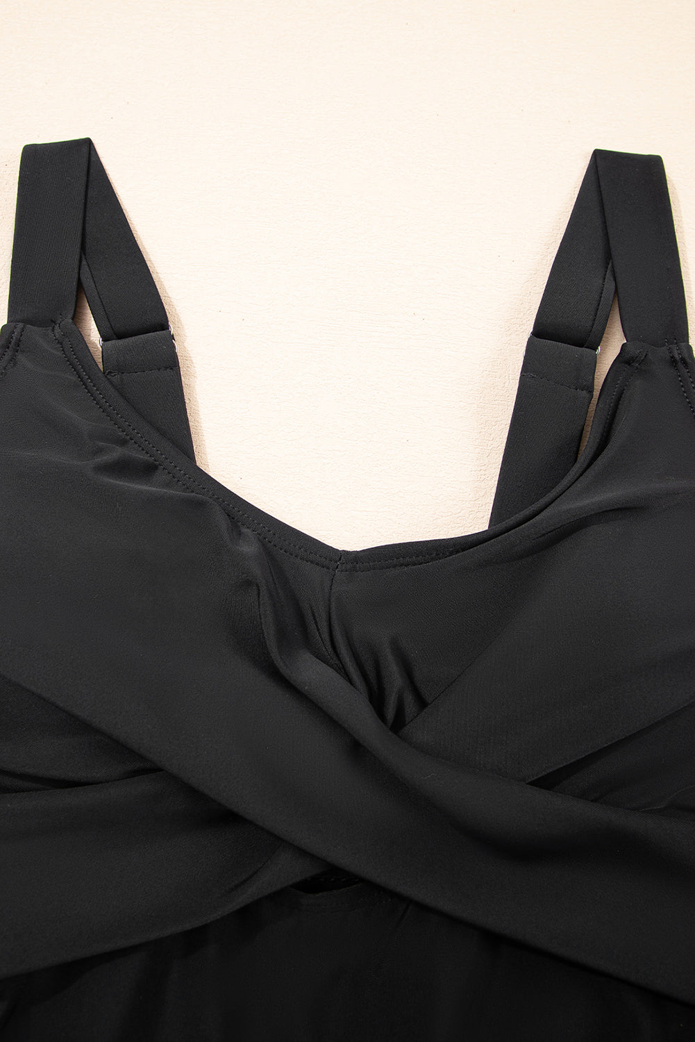 Sea Green Adjustable Straps Cutout Ruched Knot Slit One Piece Swim Dress