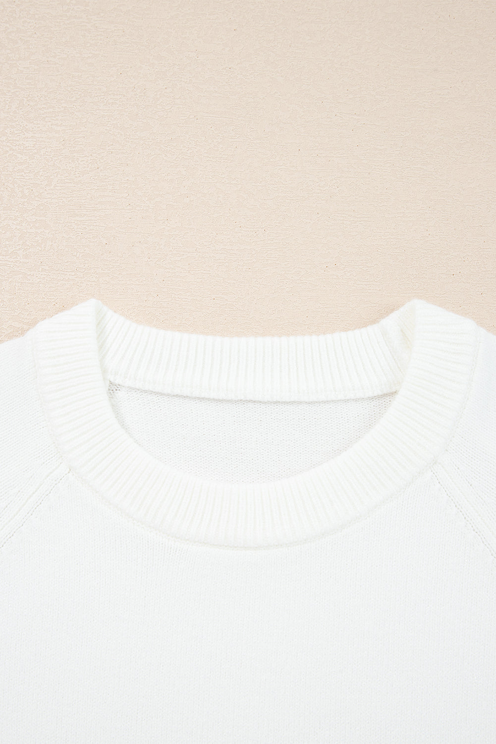 Racing Red MERRY Letter Pattern Christmas Raglan Sleeve Sweater