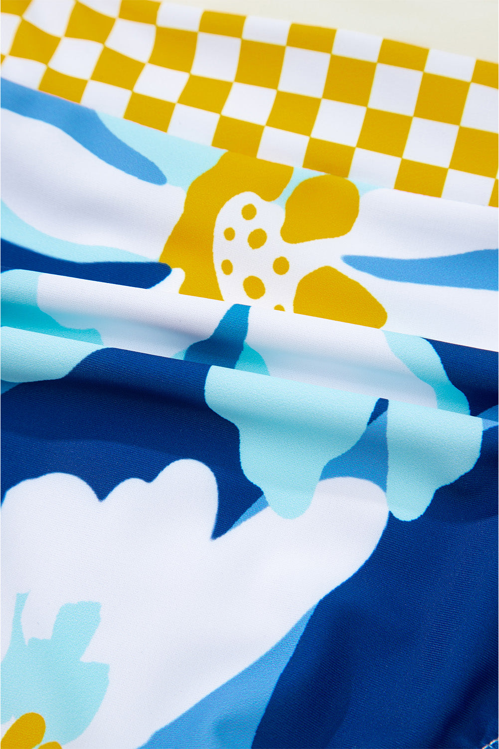 Dearlove Green Floral Print Racerback Cutout High Waist 2pcs Bikini