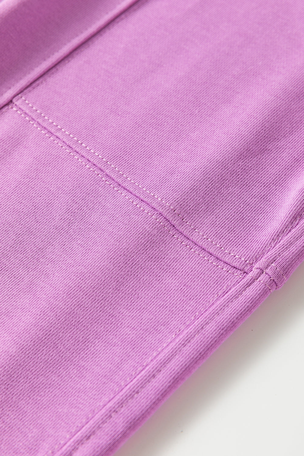 Light Pink Drawstring Elastic Waistband Solid Color Jogger Pants