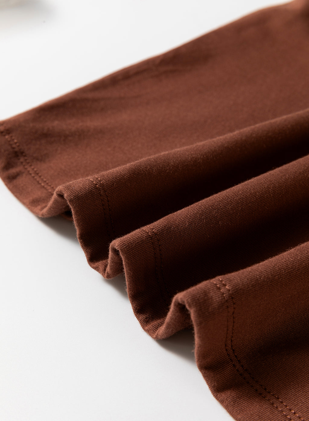 Coffee Solid Color U Neck Slim Fit Tank Top