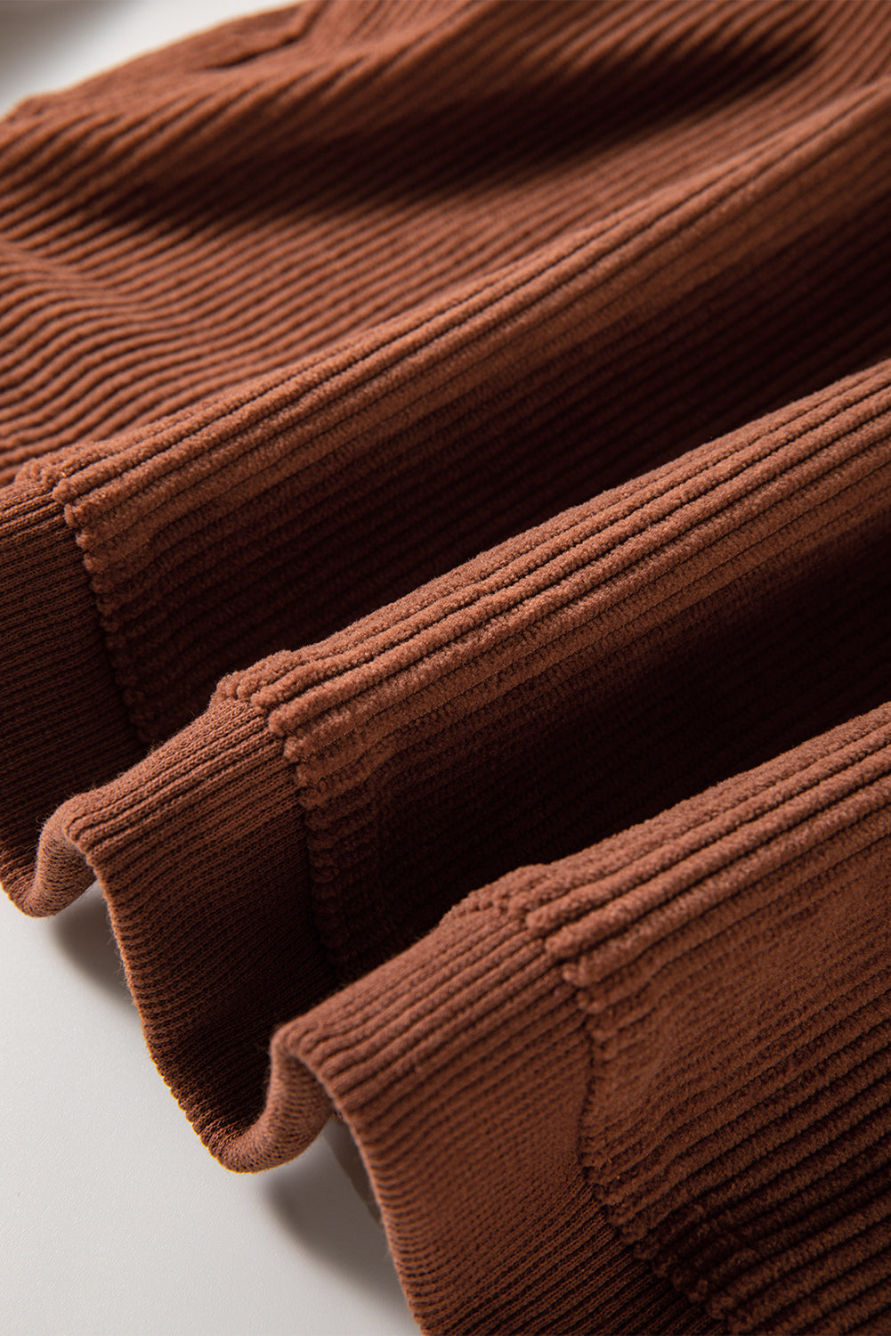 Grass Green Ribbed Corded Oversized Sweatshirt