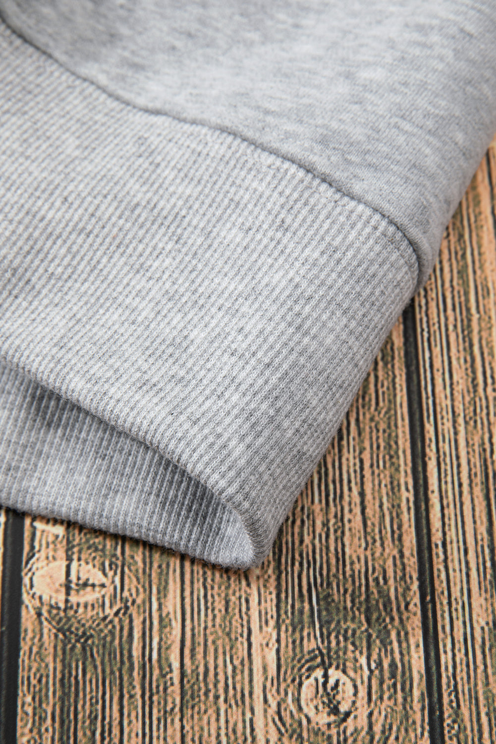 Russet Orange Solid Fleece Lined Drop Shoulder Terry Sweatshirt