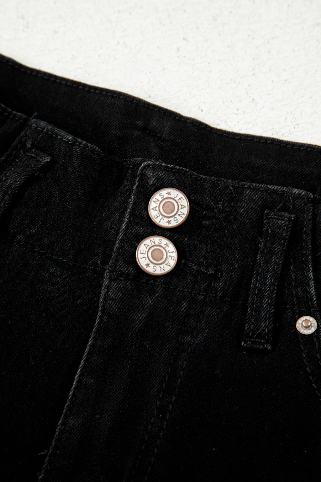 Bonbon 2-Button High Waist Flared Bottom Jeans