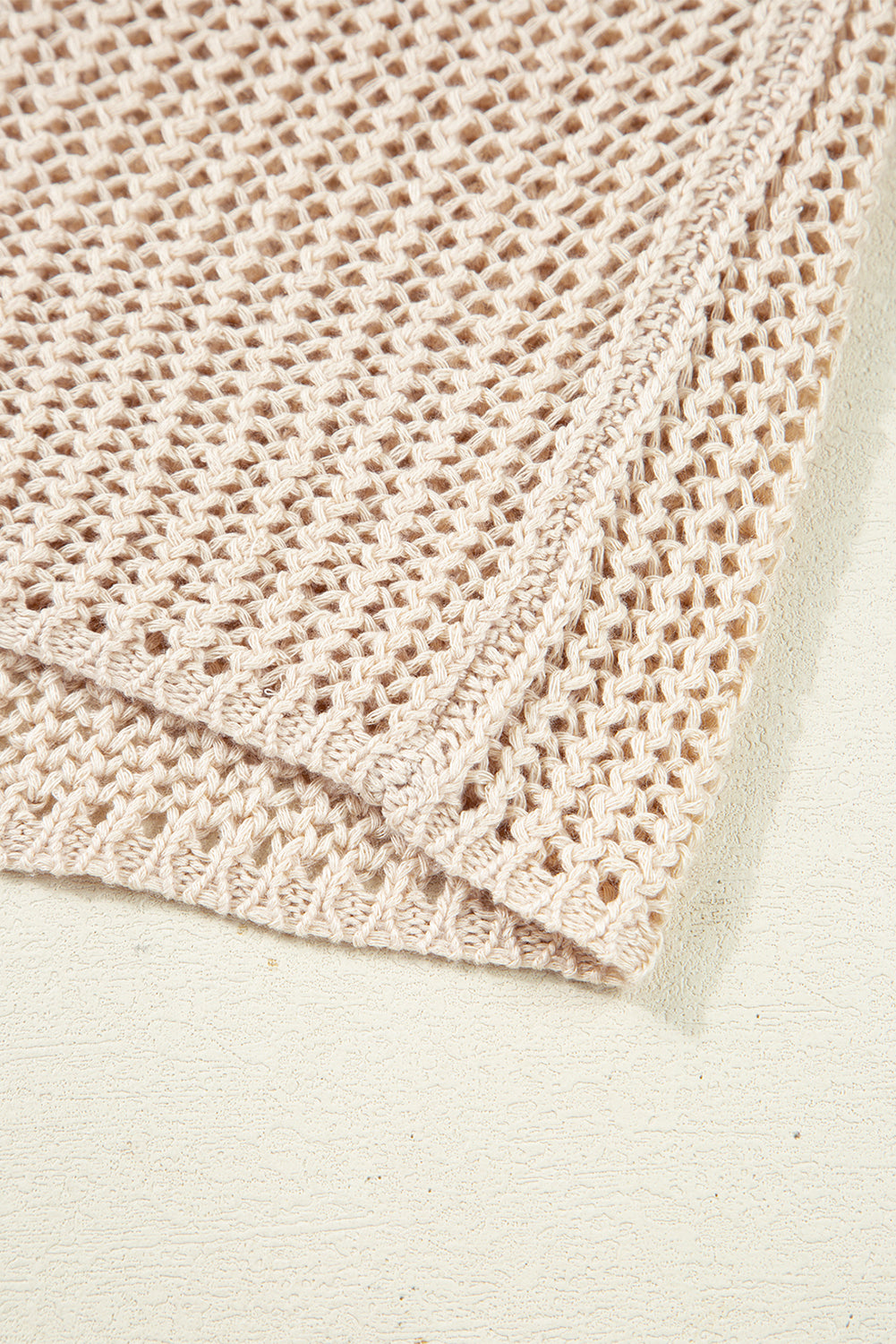 Coral Crochet Hollow-out Jumper Top Sweater