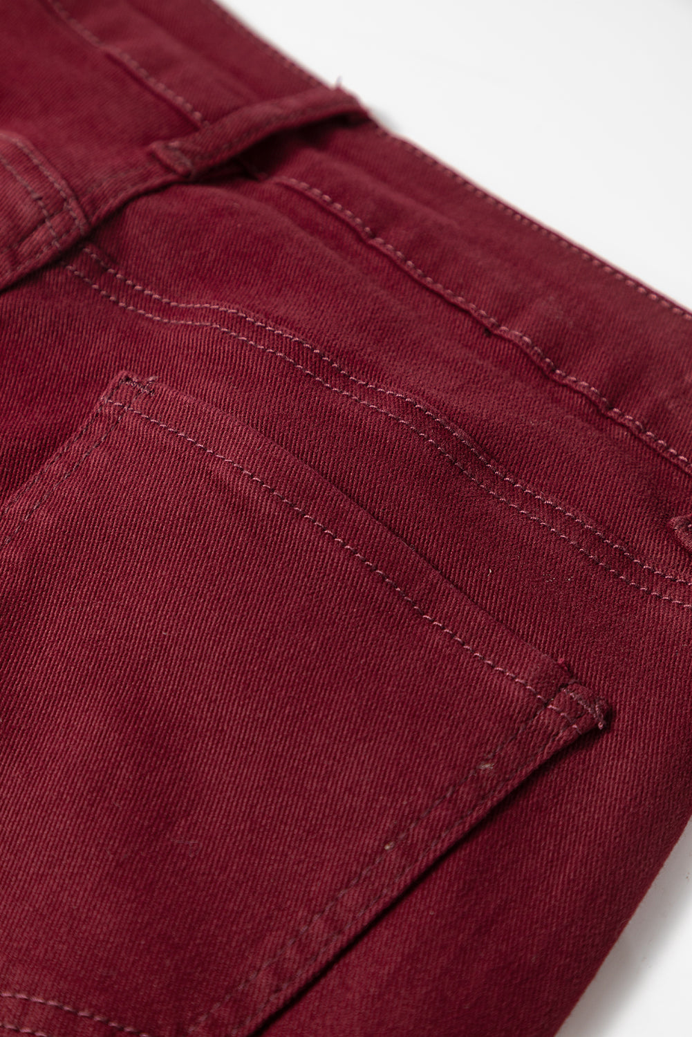 Coffee Loose Straight High Waist Solid Color Jeans