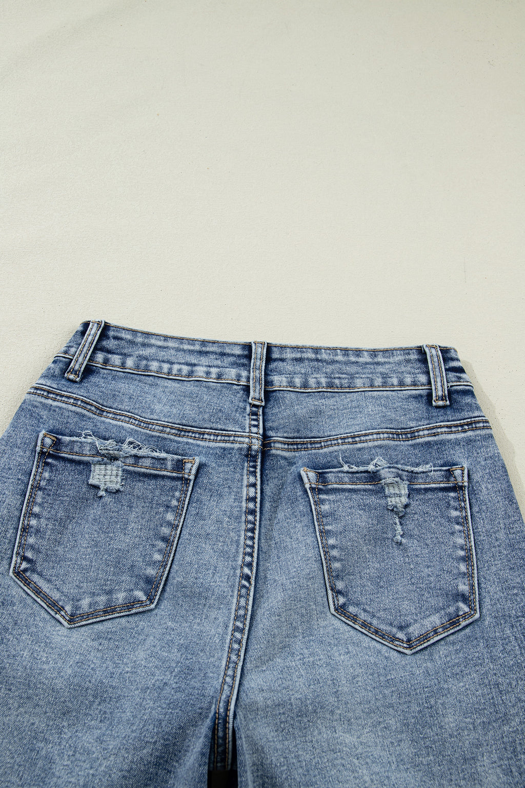 Ashleigh Blue Cuffed Straight Loose Jeans