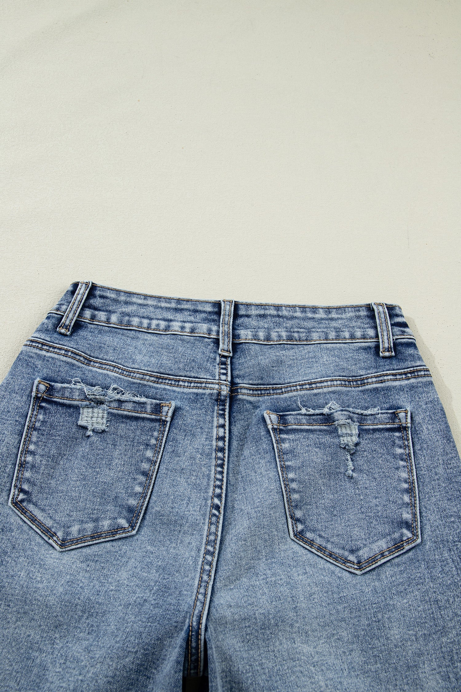 Ashleigh Blue Cuffed Straight Loose Jeans