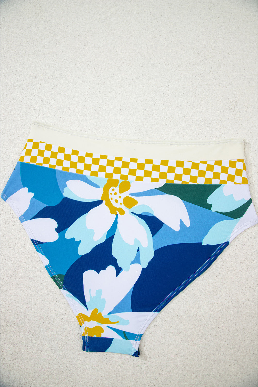 Dearlove Green Floral Print Racerback Cutout High Waist 2pcs Bikini