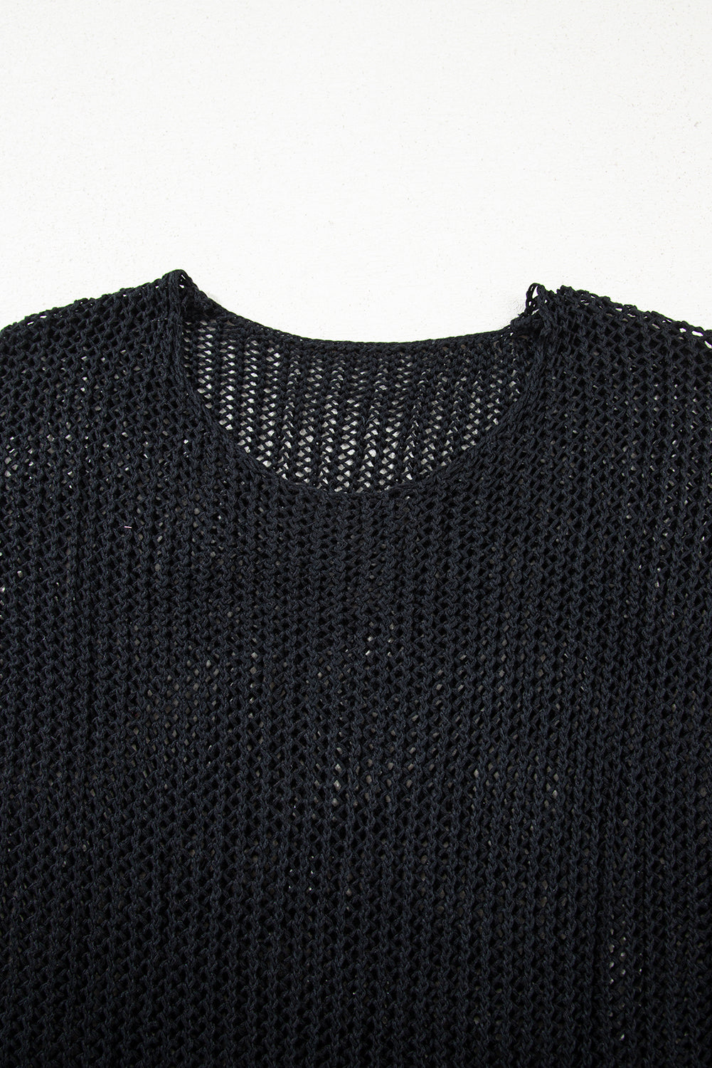 Coral Crochet Hollow-out Jumper Top Sweater