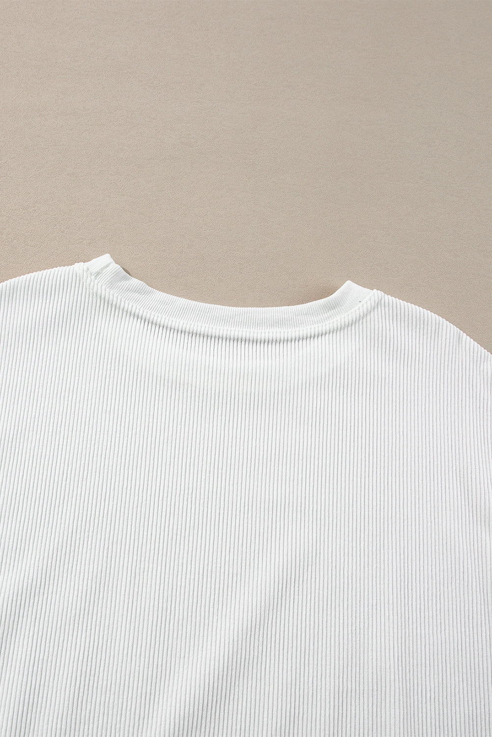 Grass Green Ribbed Corded Oversized Sweatshirt