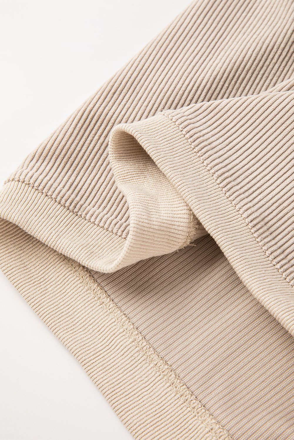 Grass Green Ribbed Corded Oversized Sweatshirt