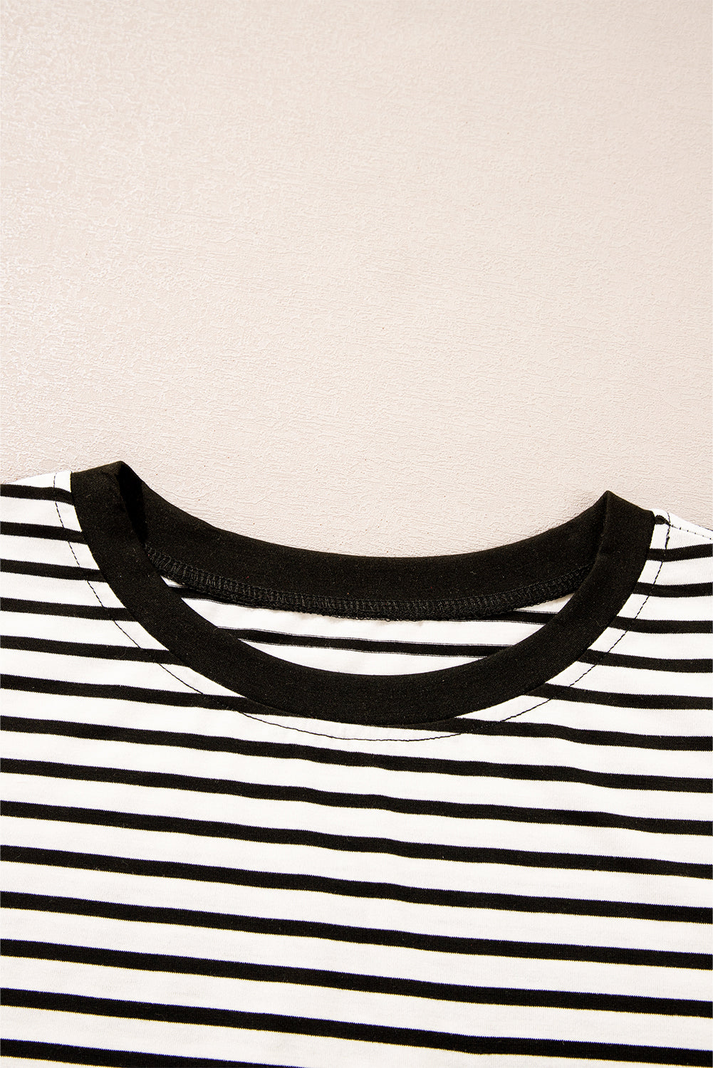 Red Stripe Chest Pocket Patch Round Neck Tank Top