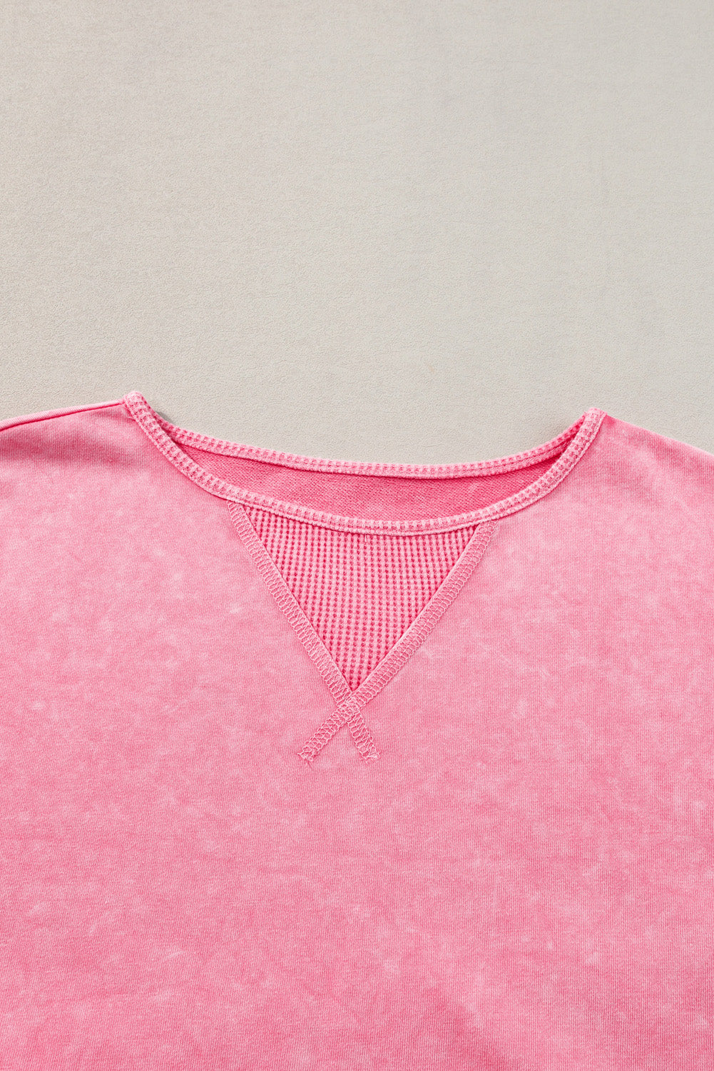 Orchid Petal Mineral Wash Drop Shoulder Pullover Sweatshirt