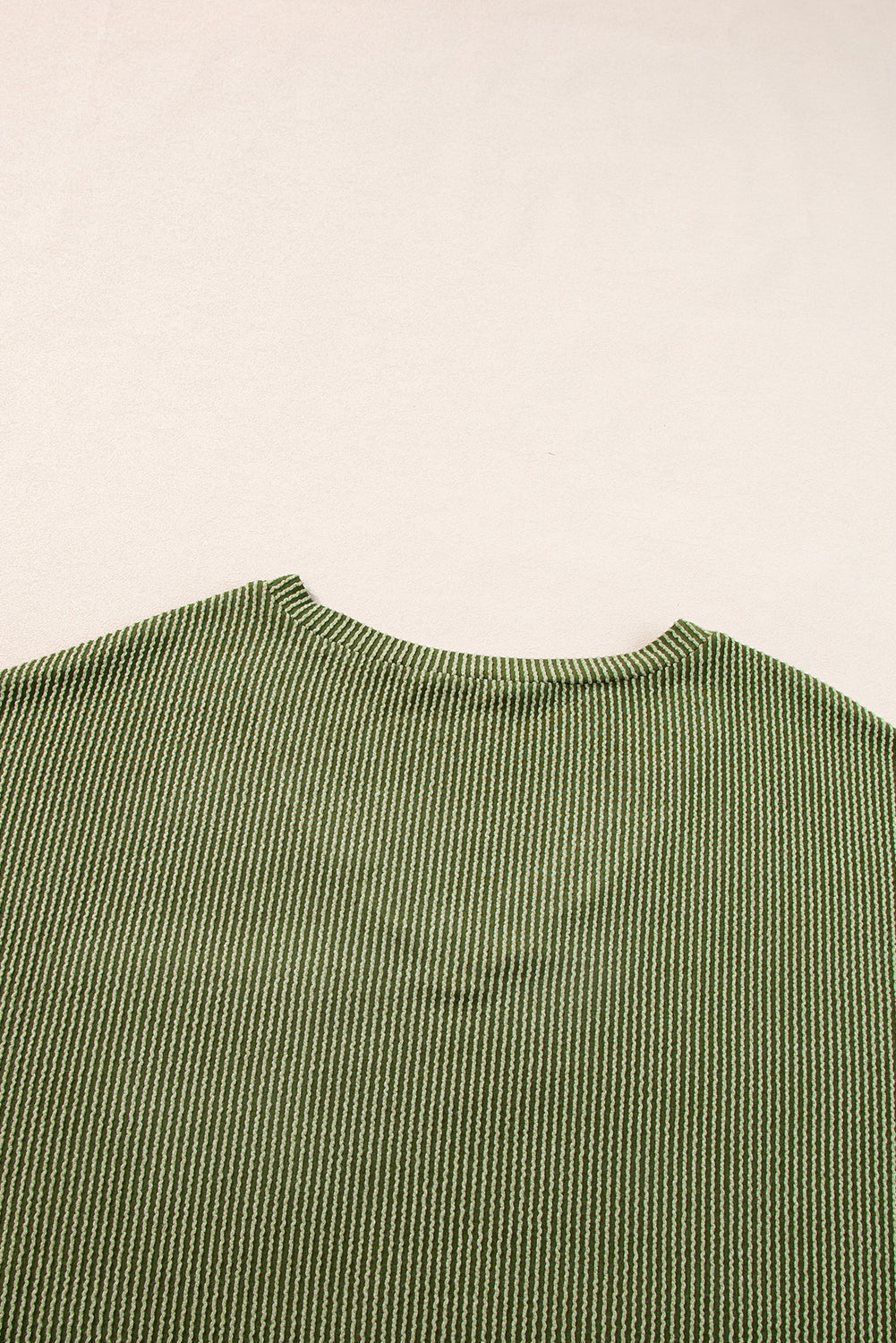 Black Textured V-Neck Dropped Shoulder Plus T-Shirt