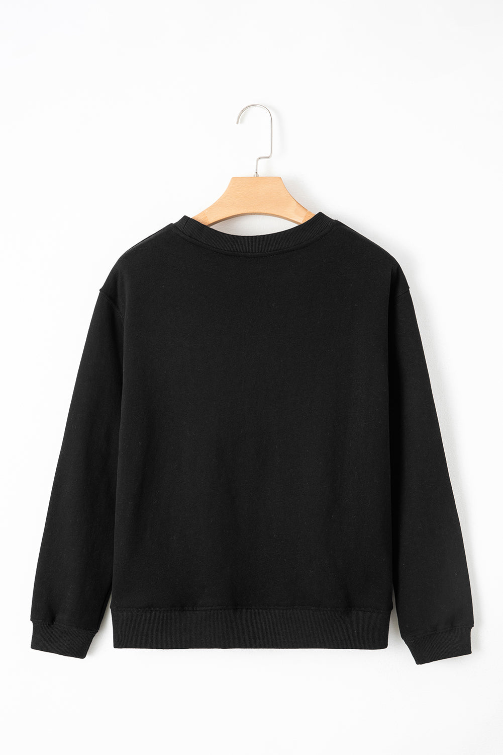 Russet Orange Solid Fleece Lined Drop Shoulder Terry Sweatshirt