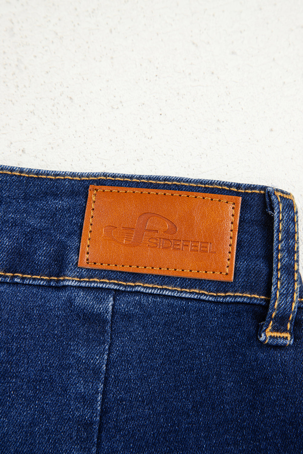 Brown Mimimalist Patch Pocket Womens Shift Jeans