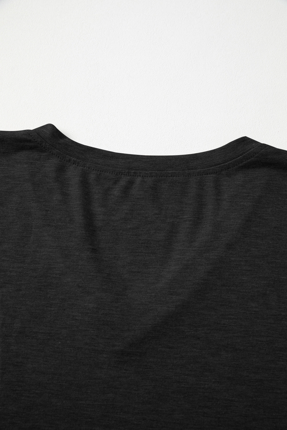 Grass Green Solid Color V Neck Long Sleeve Stretchy Top