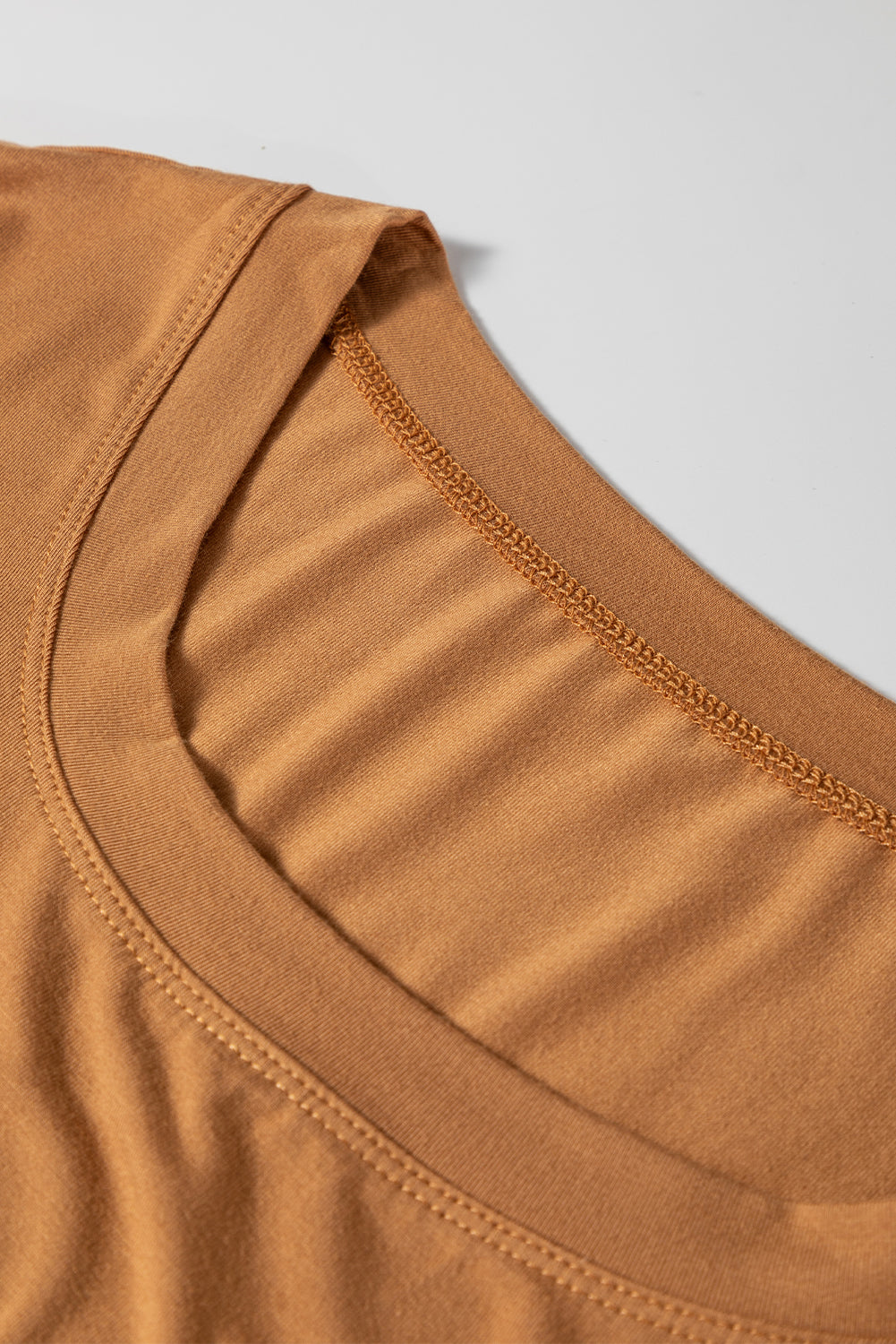 Laurel Green Solid Color Long Sleeve Fitted Top