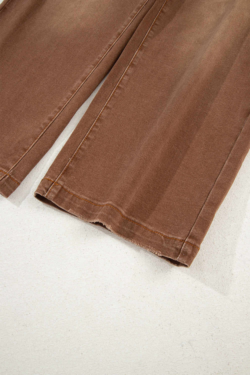 Brown Mimimalist Patch Pocket Womens Shift Jeans