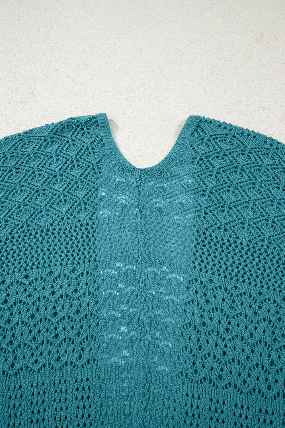 Redwood Burl Mixed Pattern Knitted Open Front Plus Cardigan