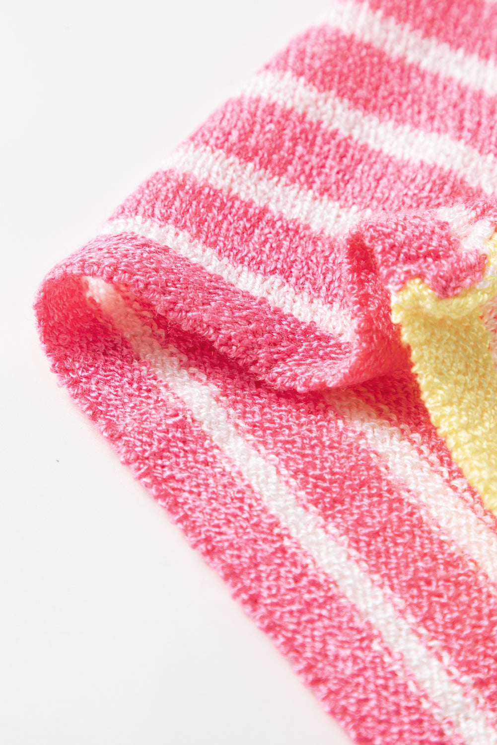 Multicolour Color Block Striped Patchwork Dolman Sleeve Slit Sweater