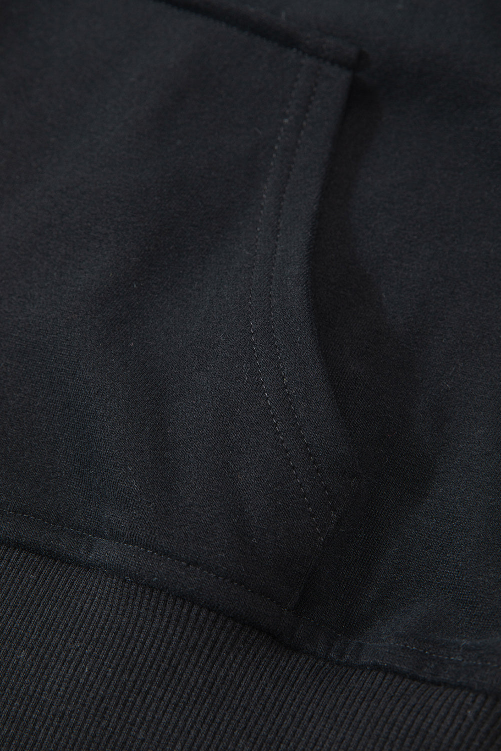Aruba Blue Quarter Zip Stand Neck Kangaroo Pocket Sweatshirt
