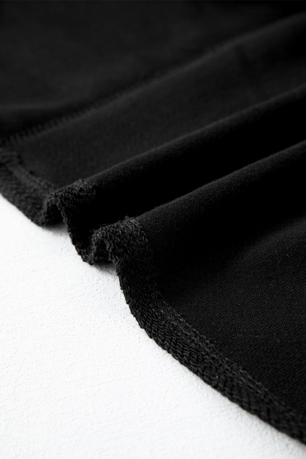 Black Plus Size Long Sleeve Flap Pocket Henley Top