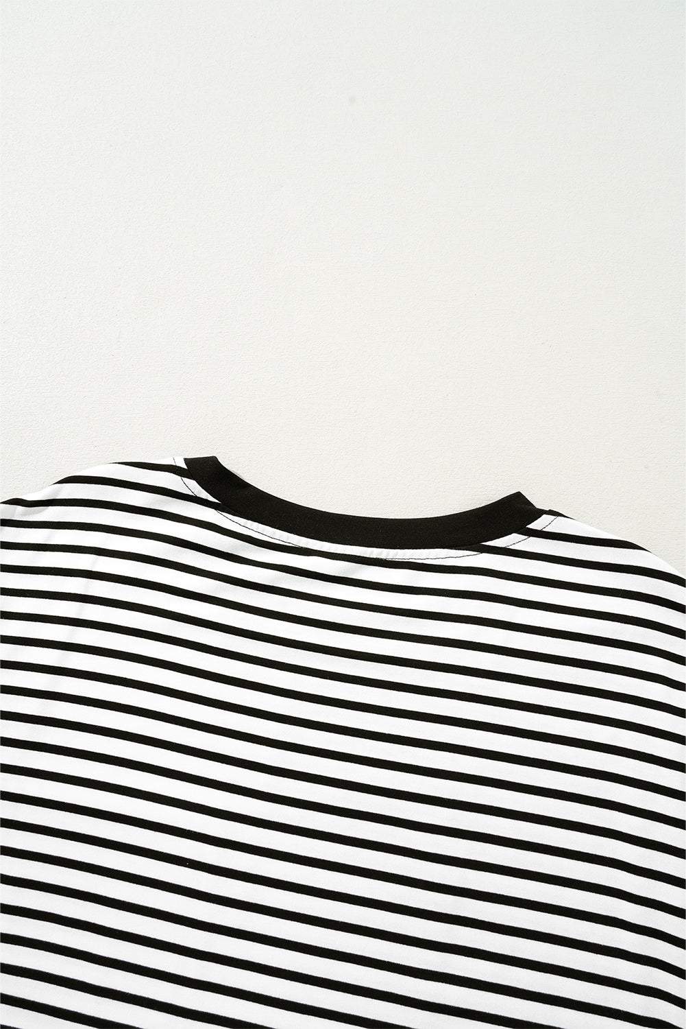 Red Stripe Chest Pocket Patch Round Neck Tank Top