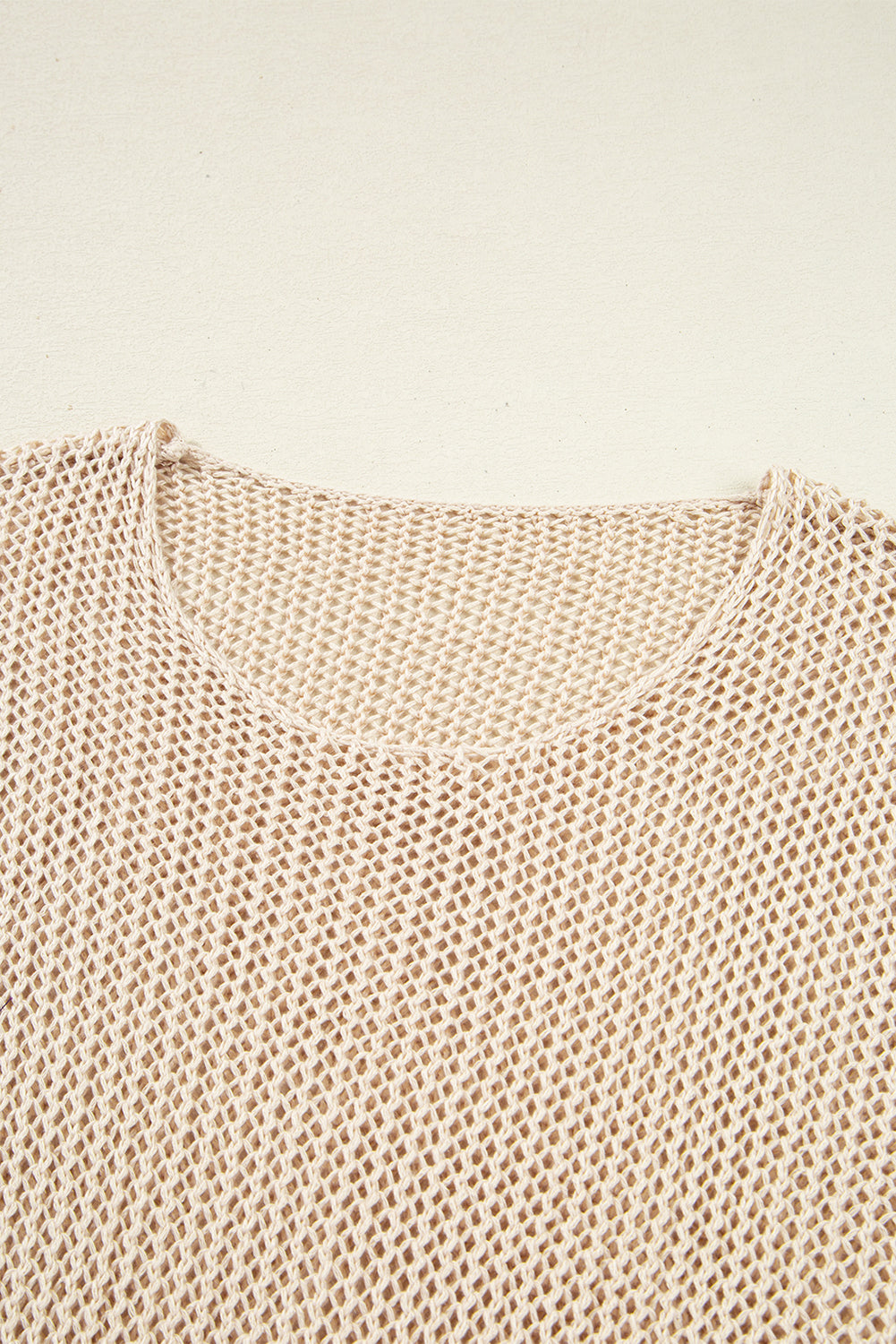 Coral Crochet Hollow-out Jumper Top Sweater