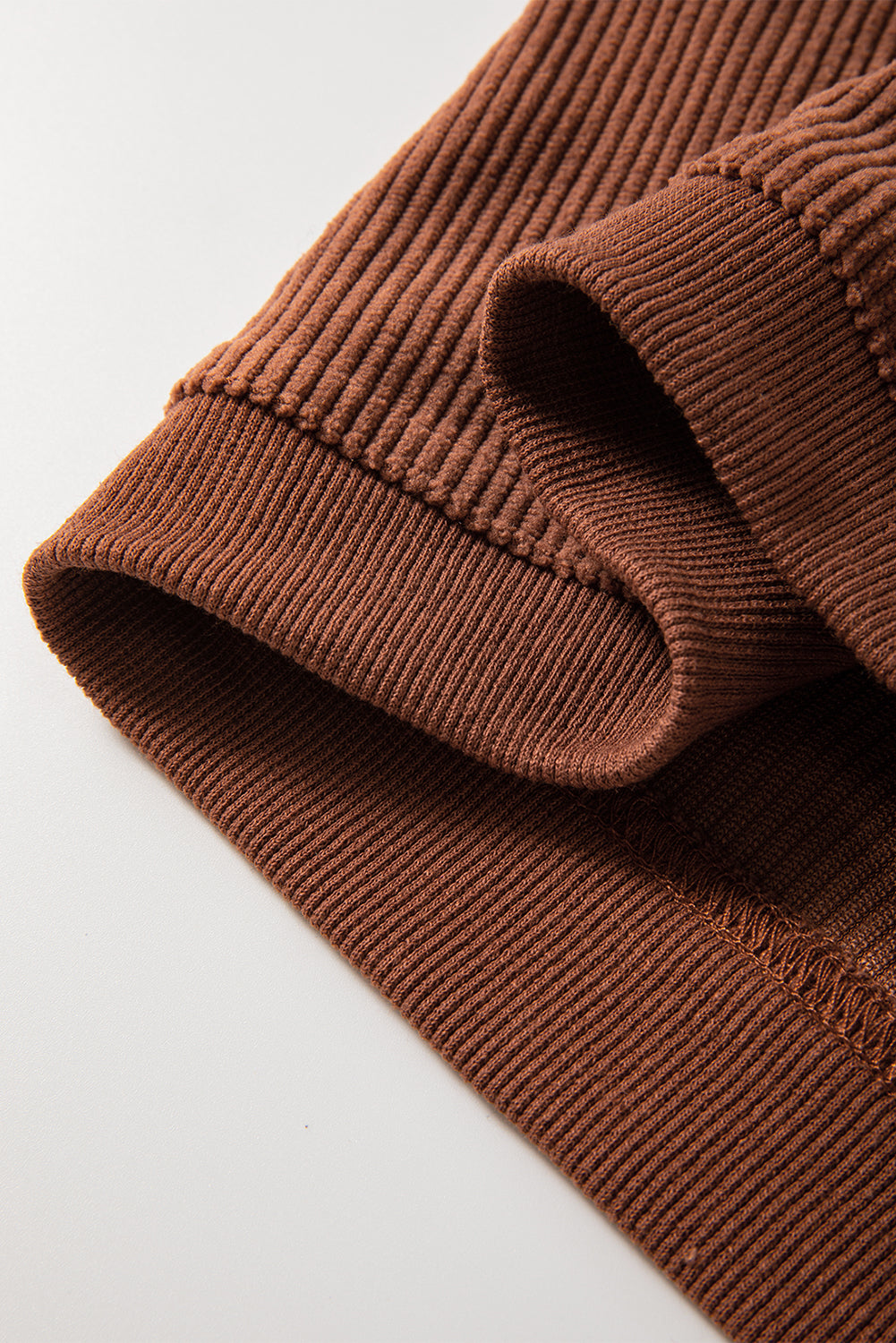 Grass Green Ribbed Corded Oversized Sweatshirt