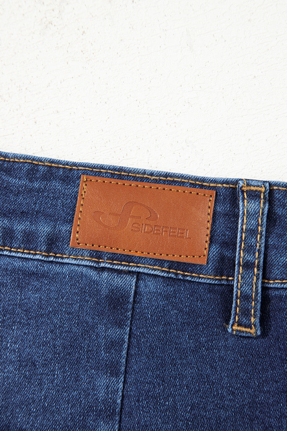 Brown Mimimalist Patch Pocket Womens Shift Jeans