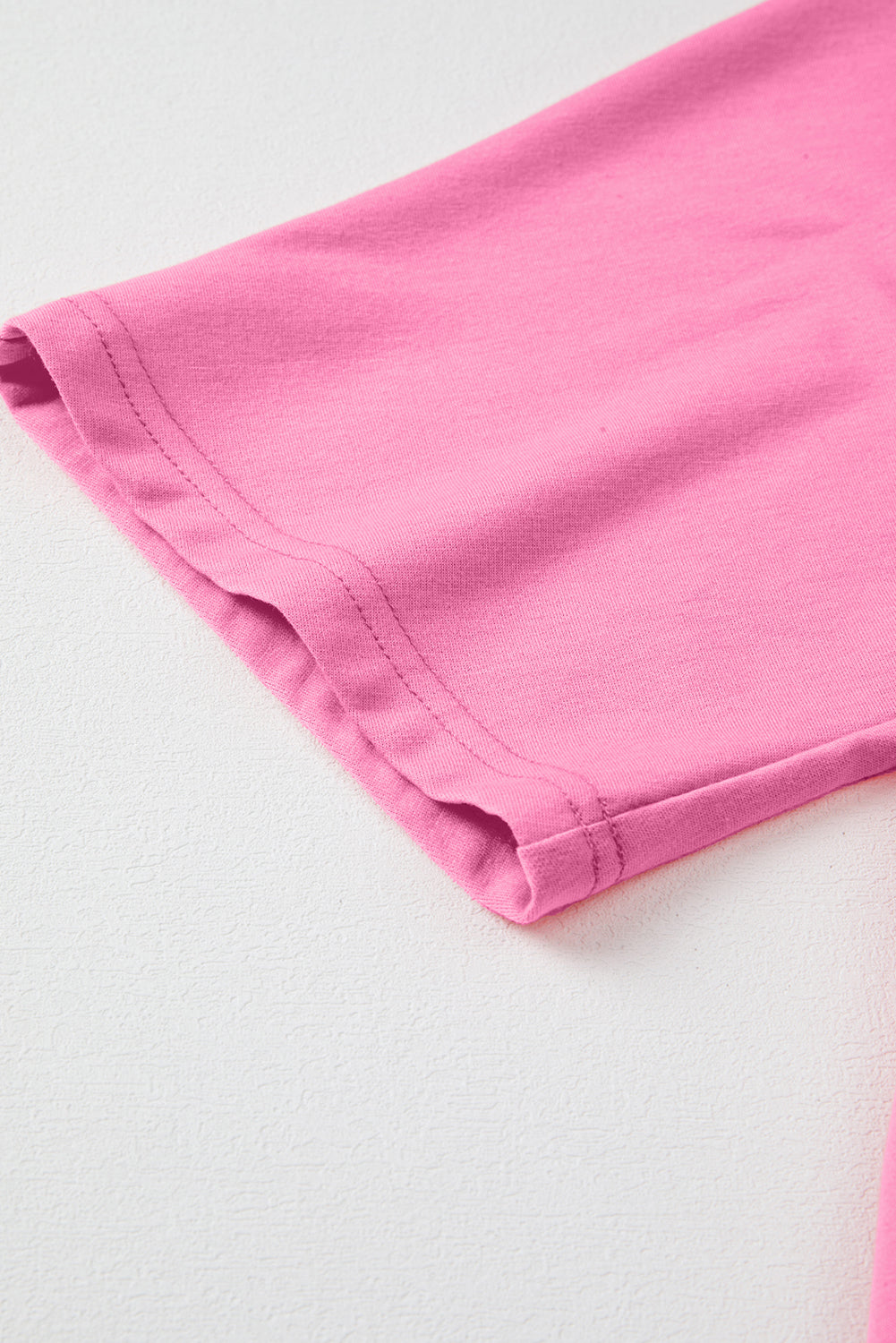 Pink Flower Patch Mineral Washed Terry Knit Cropped Wide Leg Pants