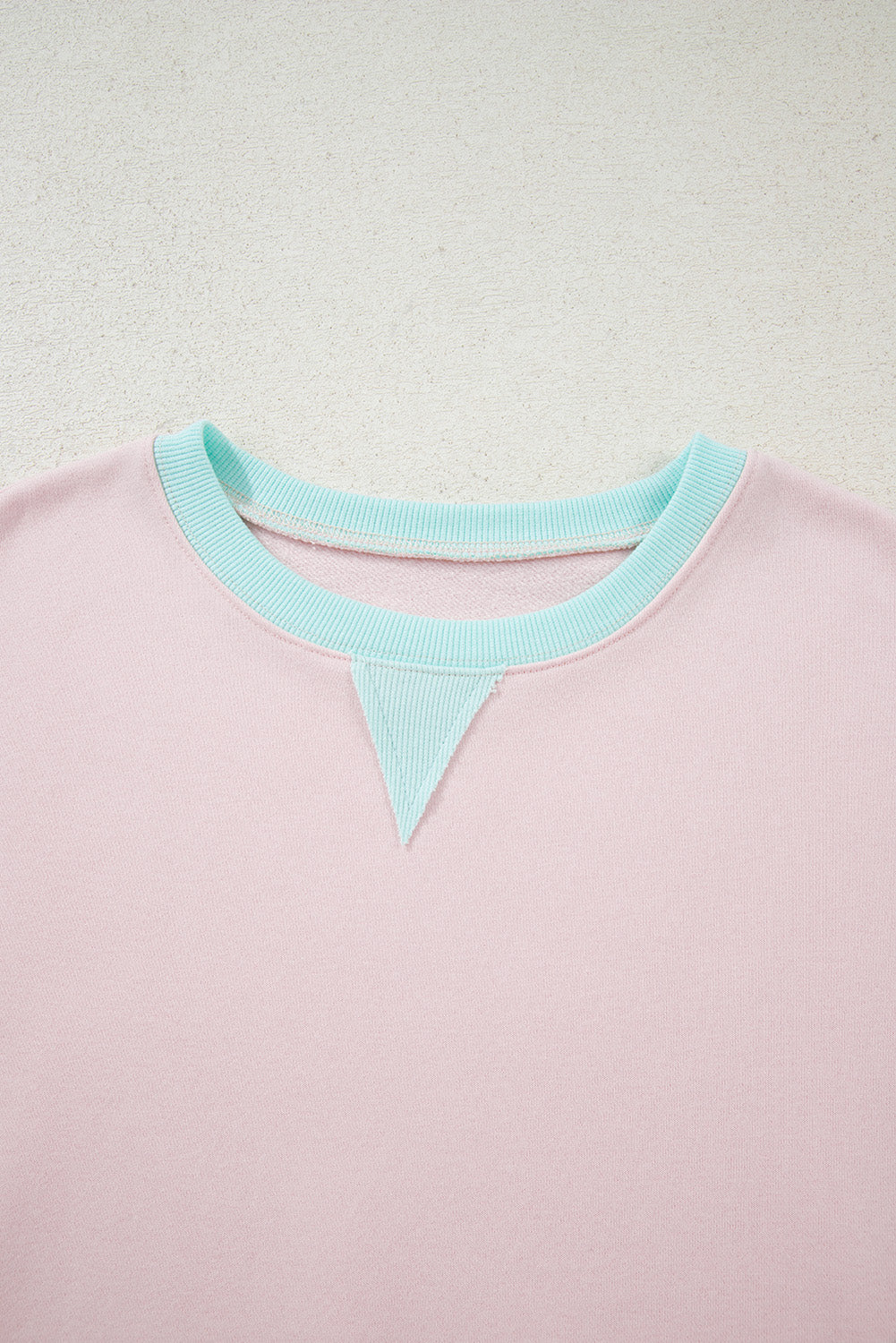 Jet Stream Striped Colorblock Patchwork Drop Shoulder Sweatshirt