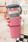 Peach Blossom Minimalist Insulated Vacuum Cup with Handle 30oz