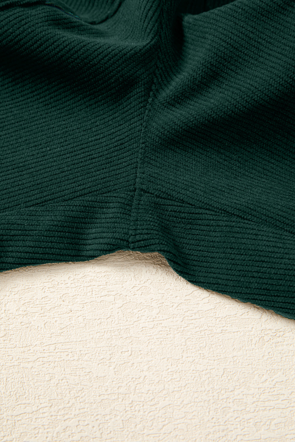 Evergreen Corduroy V Neck Patched Pocket Sleeveless Jumpsuit