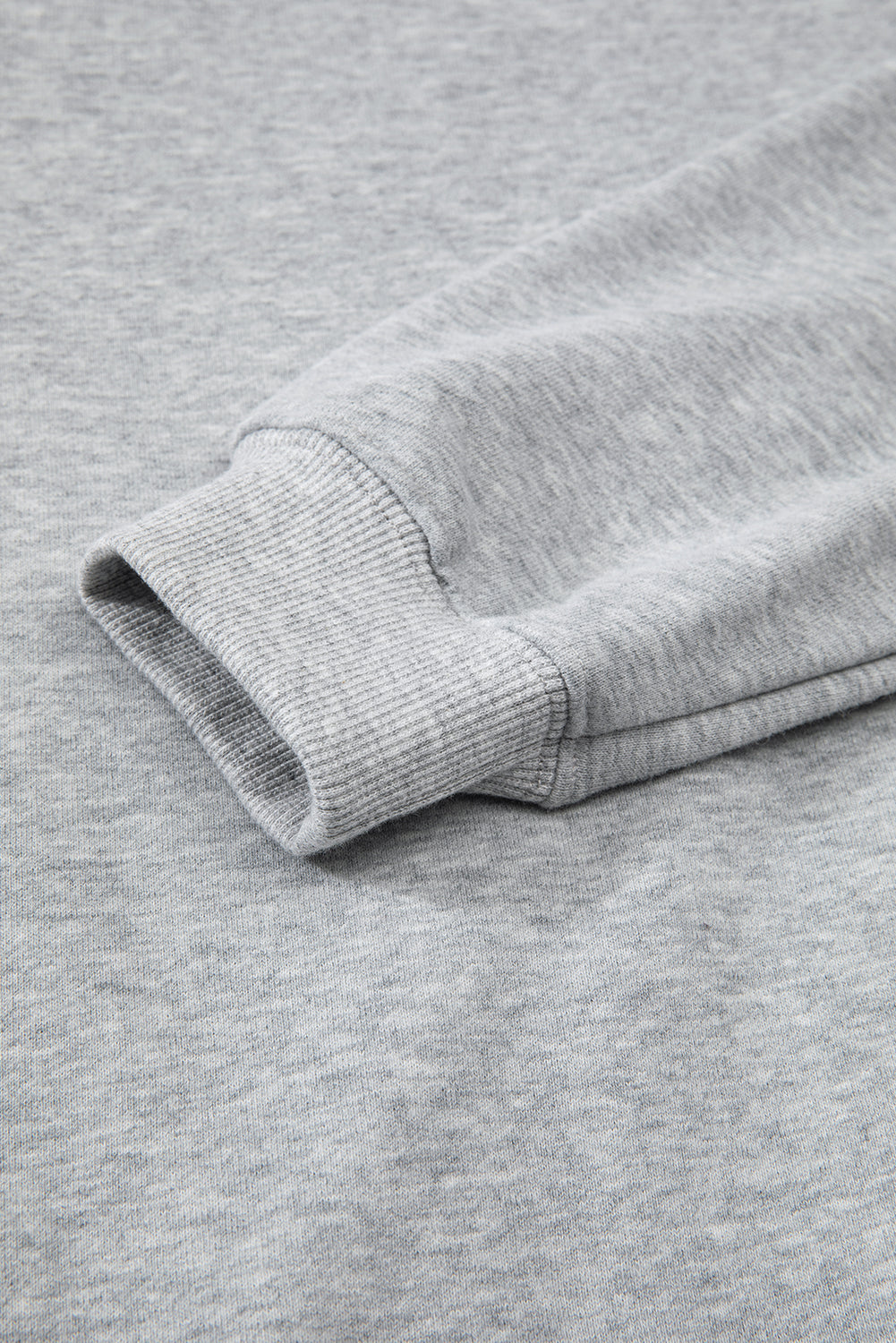 Russet Orange Solid Fleece Lined Drop Shoulder Terry Sweatshirt