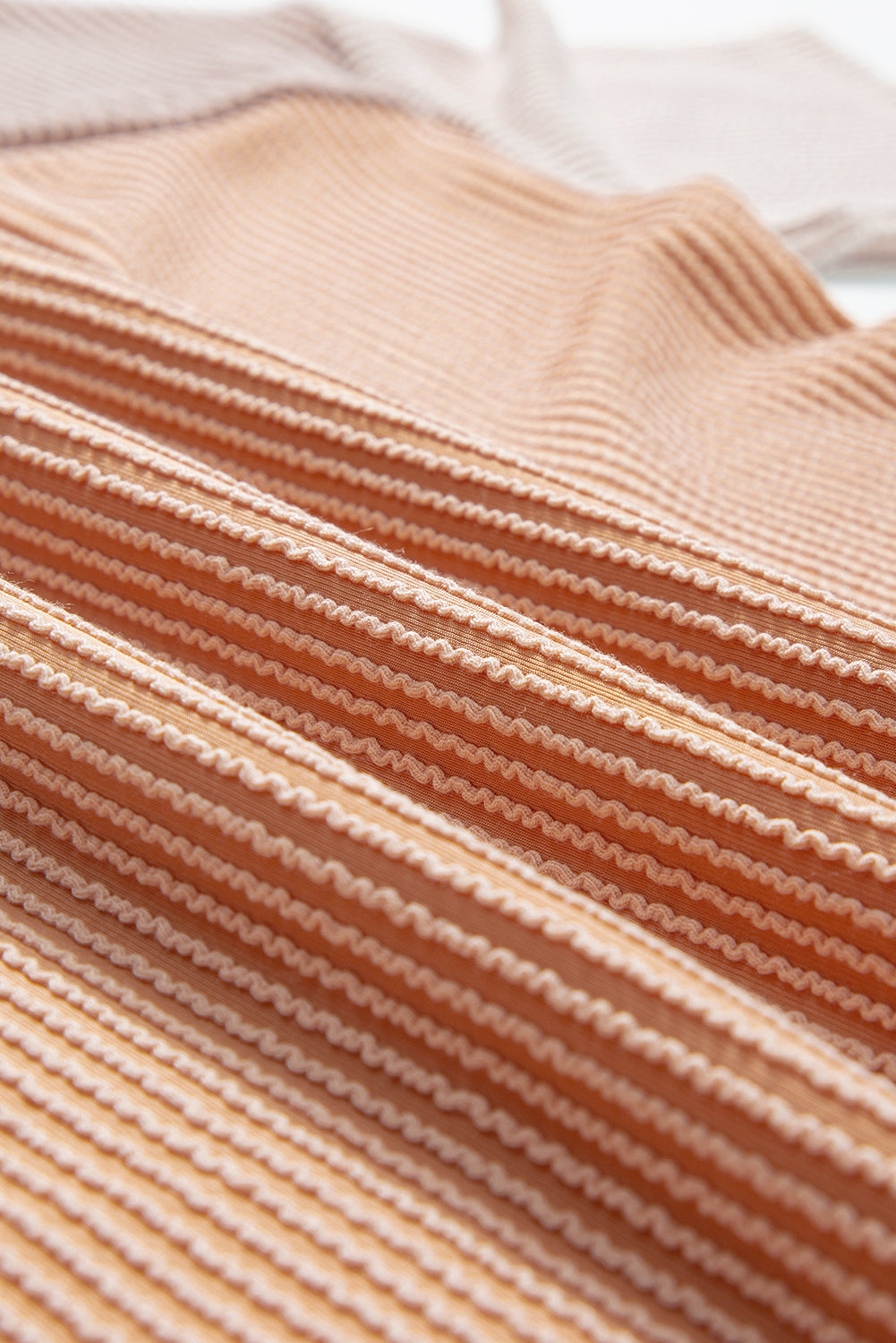 Pink Color Block Ribbed Side Slits Half Sleeve Top