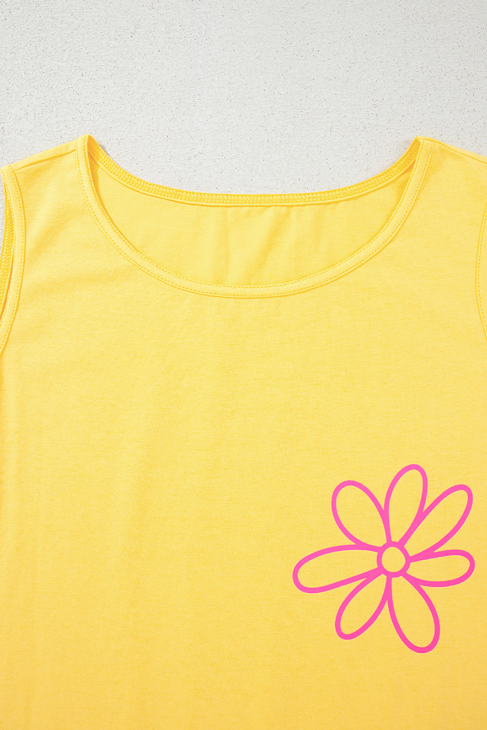 Blue Sun Graphic Casual Tank Top