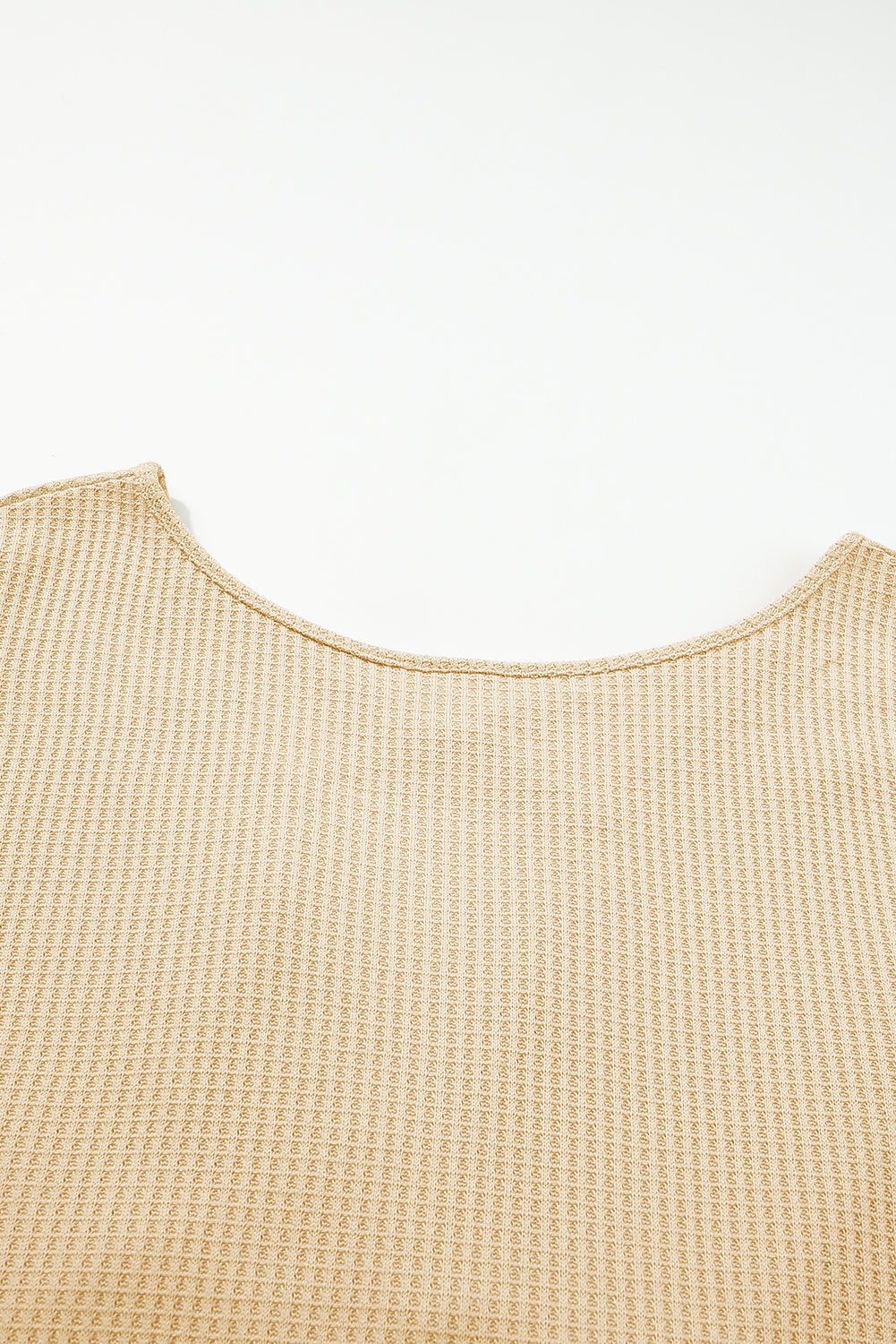 Black Sequin Patchwork Sleeve Open Back Waffle Knit Top