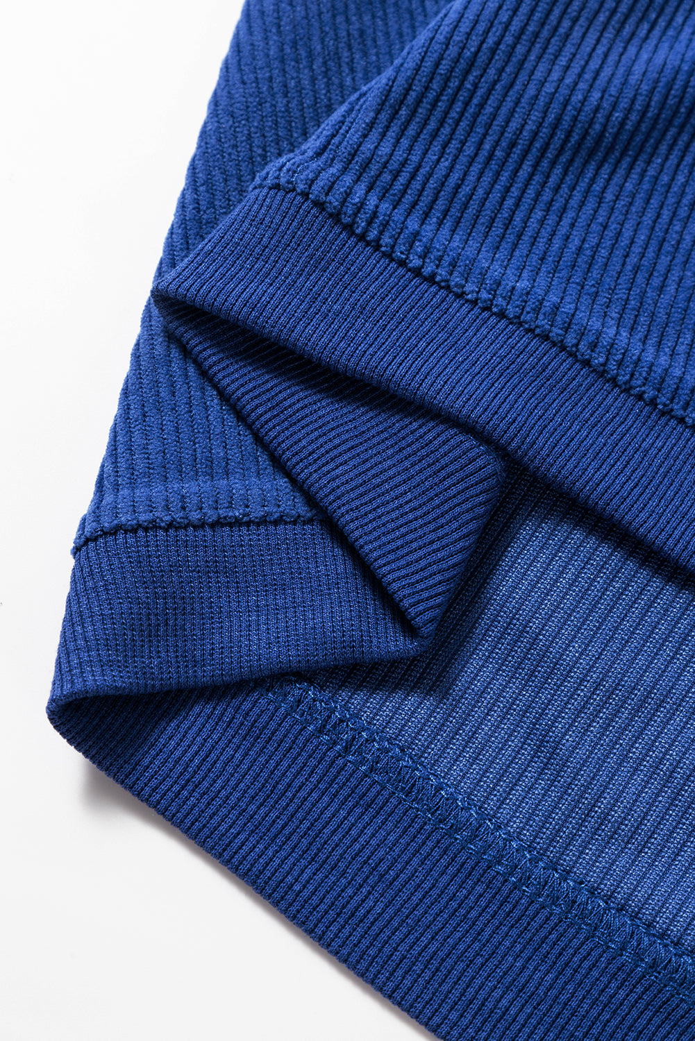 Grass Green Ribbed Corded Oversized Sweatshirt