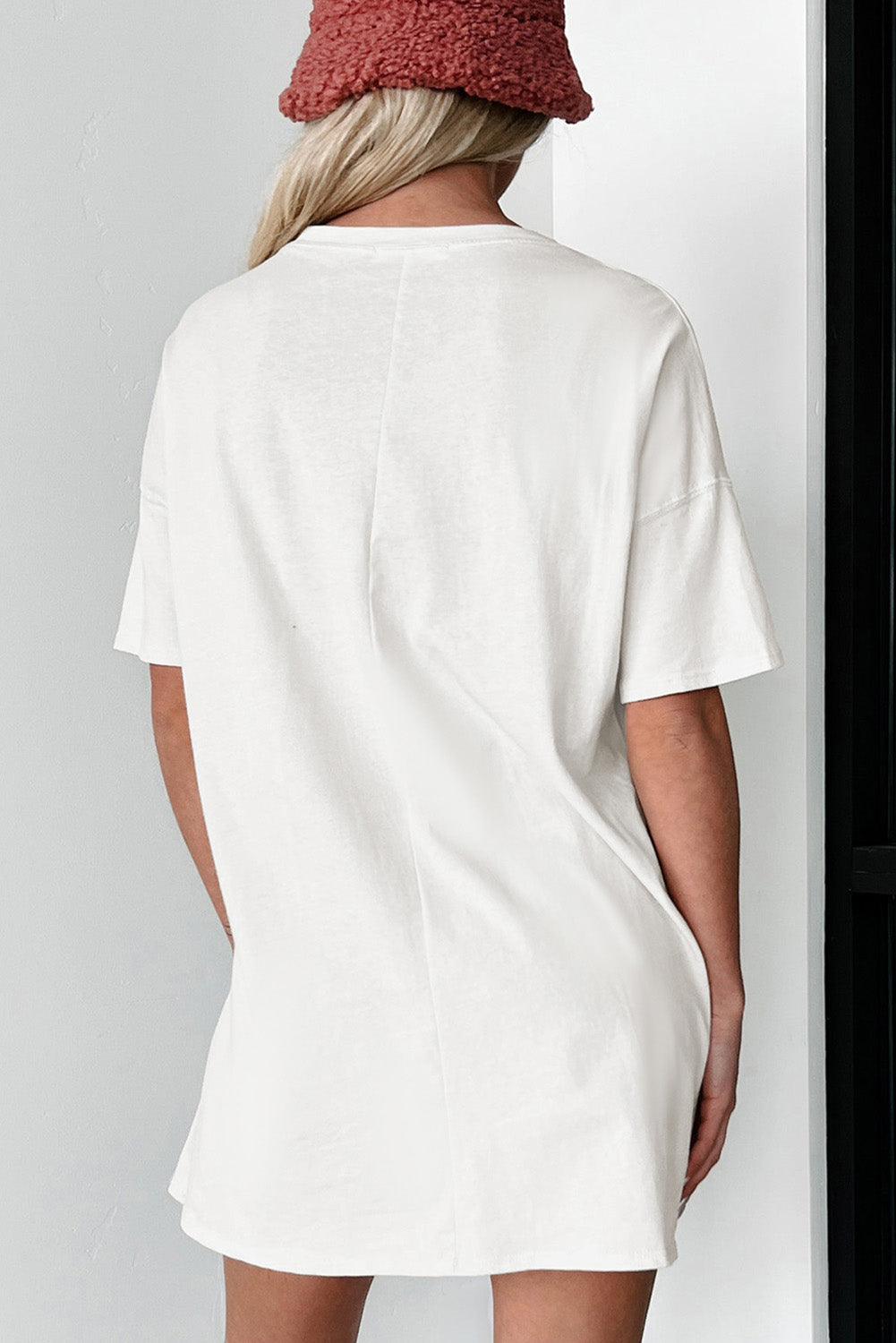 White SUMMER FOREVER Flower Graphic T Shirt