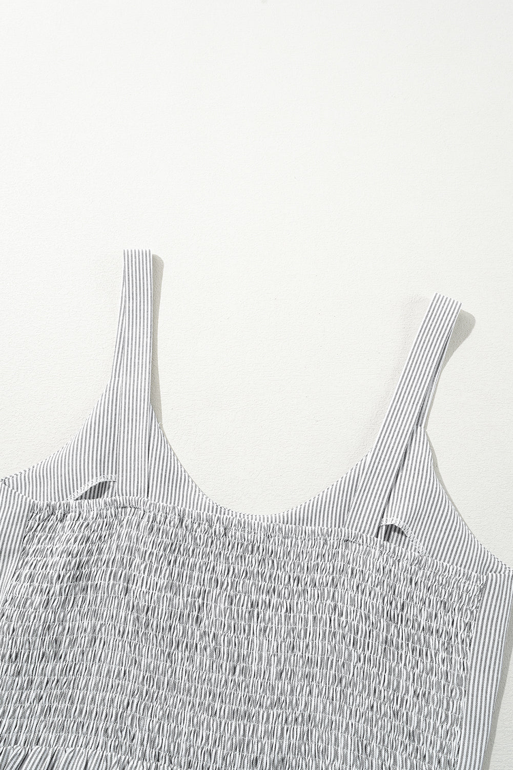 Black Stripe Half Buttoned Sleeveless Wide Leg Jumpsuit