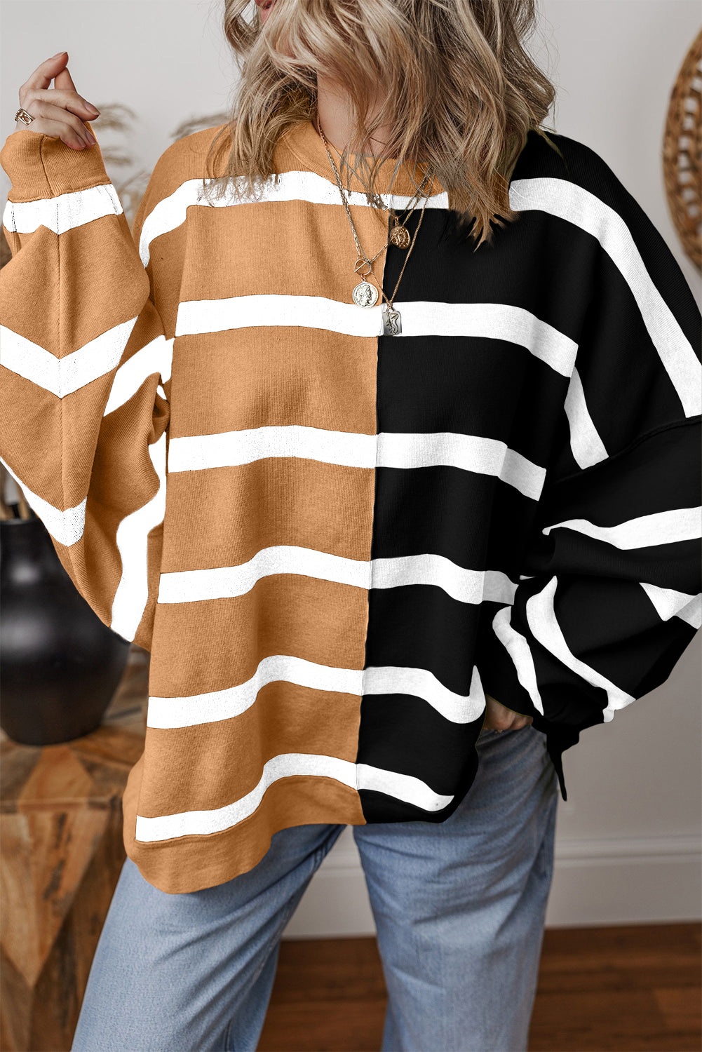 Skobeloff Colorblock Oversized Sweater