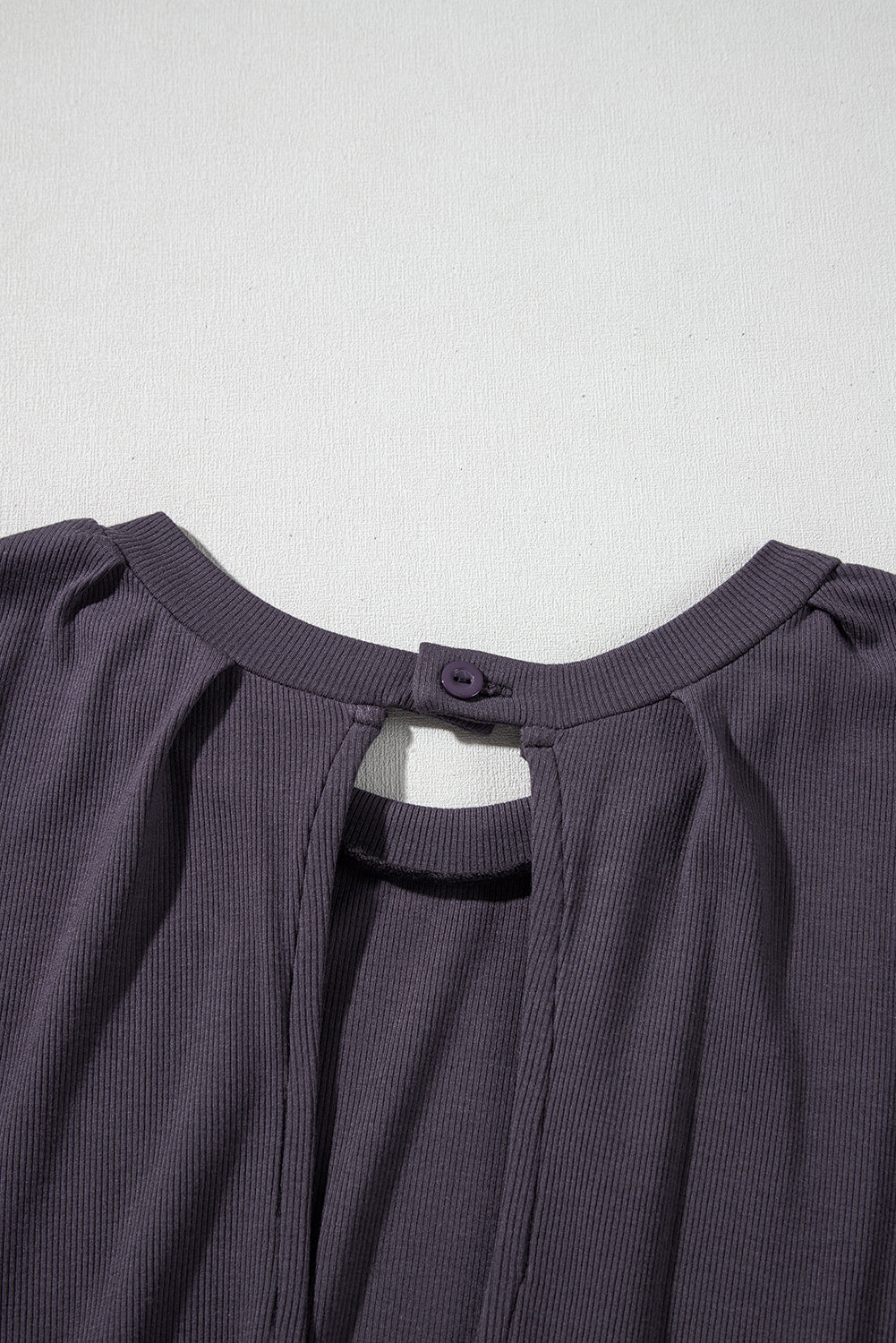 Bristol Black Knit Open Back Cap Sleeve Drawstring Elastic Waistband Romper